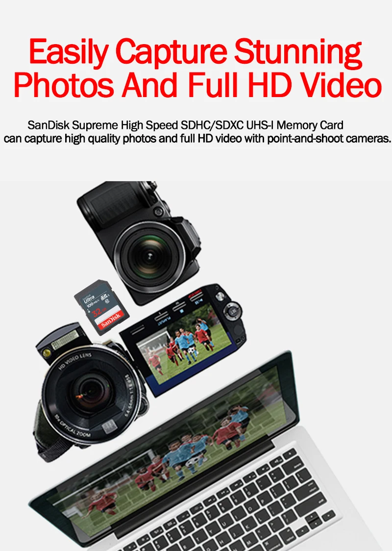 SanDisk Ultra SD ޸ ī sdhc Class 10 32GB 16GB 100 ްƮ/ U1 Ǯ HD ī޶   ÷ SD ī C10  