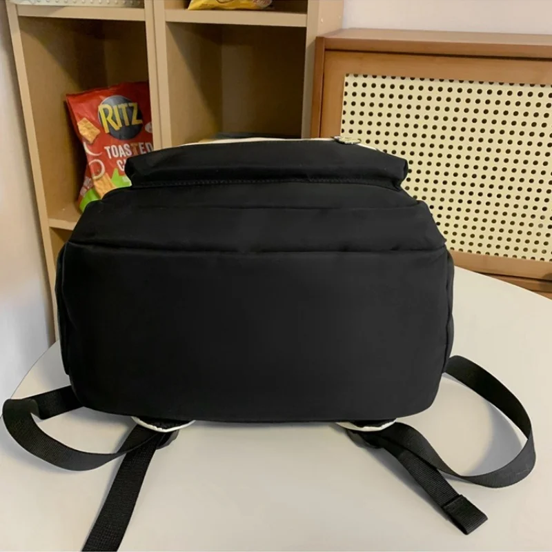 Solid Color Cutie Backpack,Nylon Cartoon Animal Panda Schoolbag,Students Laptop Bag,Breathable and Waterproof Storage Rucksack