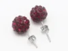 10 Pairs Sparkle Clay Rhinestone Ear Stud 10mm Crystal Pave Disco Ball Earrings 3