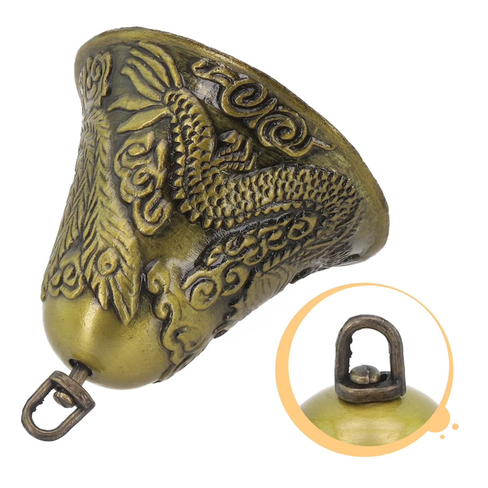 

1pc Vintage Brass Animal Bells For Easy Animal Identification And Exquisite Home Antique Style Design Exquisite Workmanship