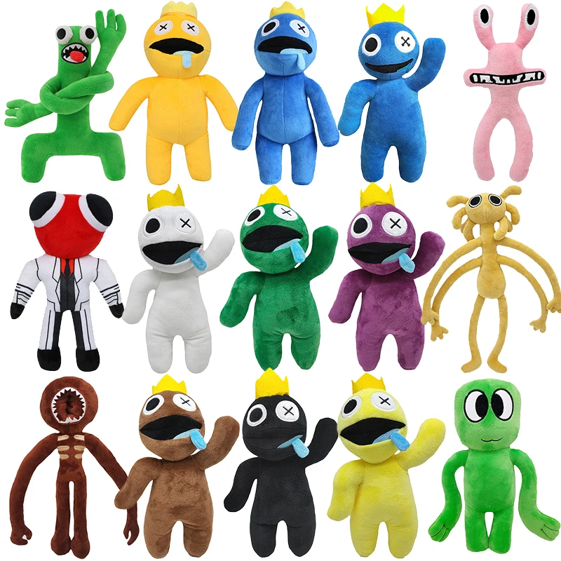 Rainbow Friends Night Green Plush for Roblox Game Fan's Gifts (28cm)