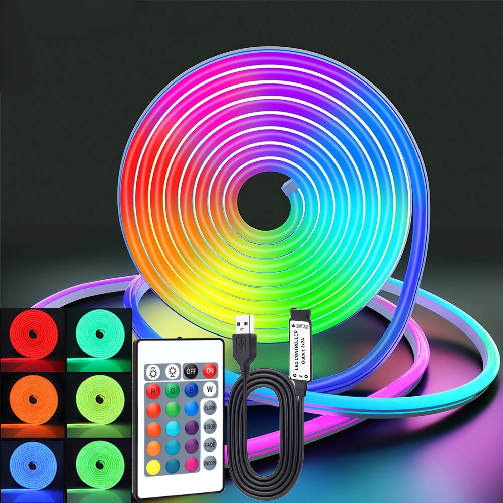 รูปสินค้า ไฟ LED ยืดหยุ่น RGB ควบคุมด้วยรีโมท