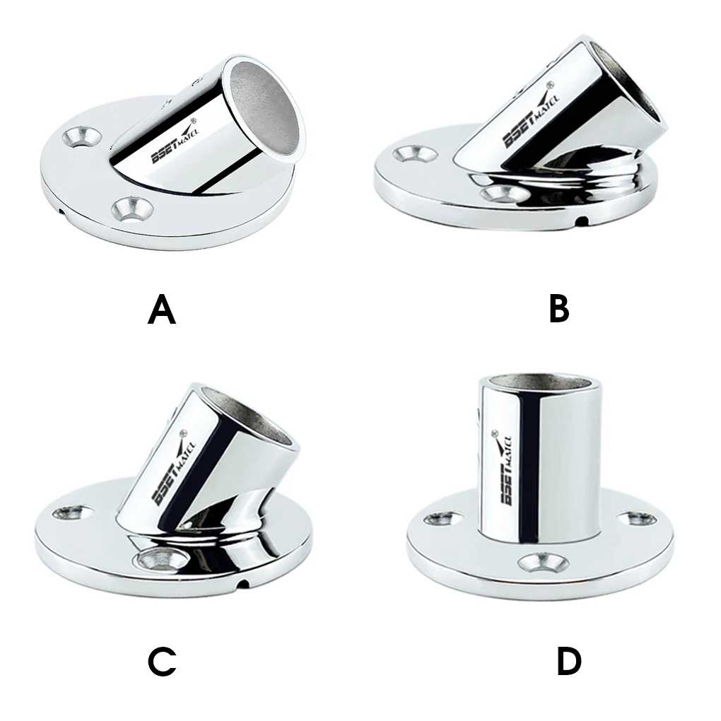 

Handrail Round Base Portable 22mm Tube Seat Bracket Column 90 Degree