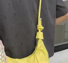 Borsa a Tracolla Plissettata a Forma di Nuvola in PU per Donna, Borsa a Tracolla Elegante in Ecopelle