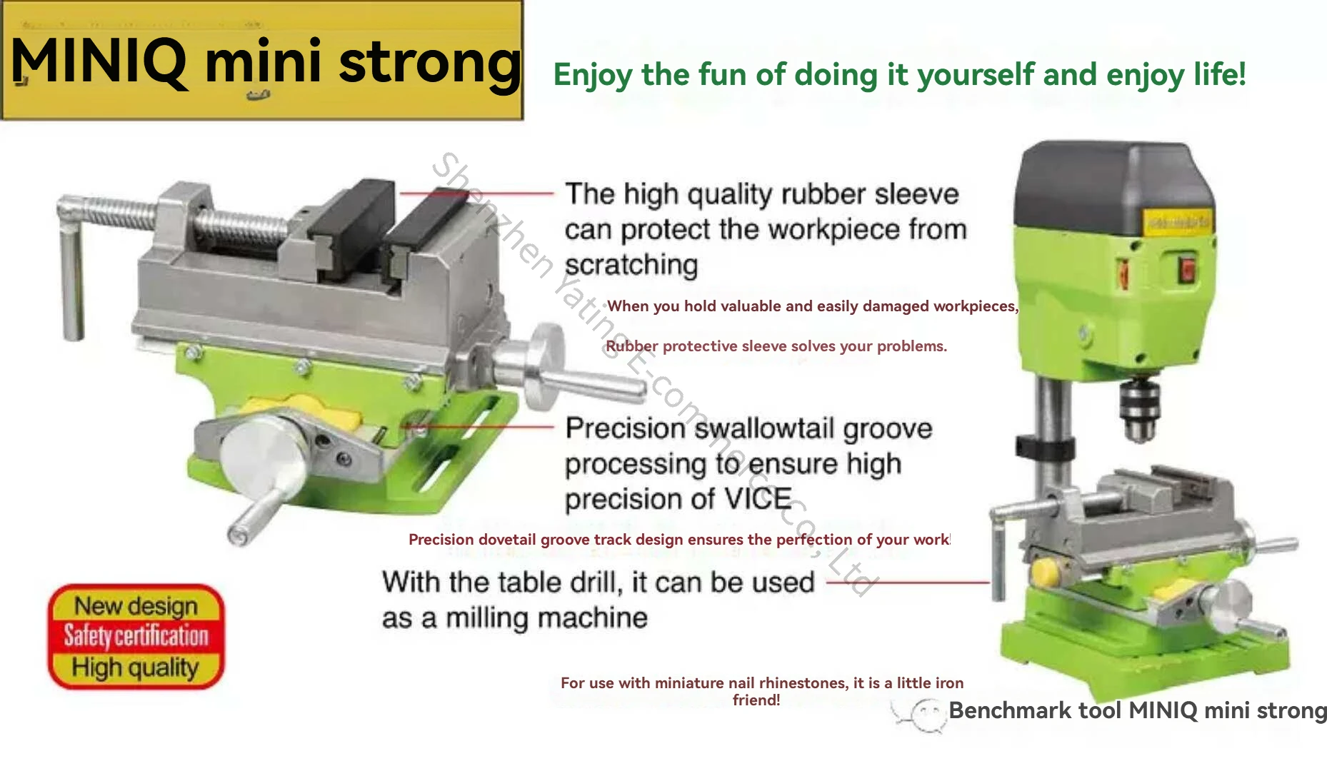 BG-6369 Cross Pliers Multi Functional Workbench Sliding Table Milling Machine Ro