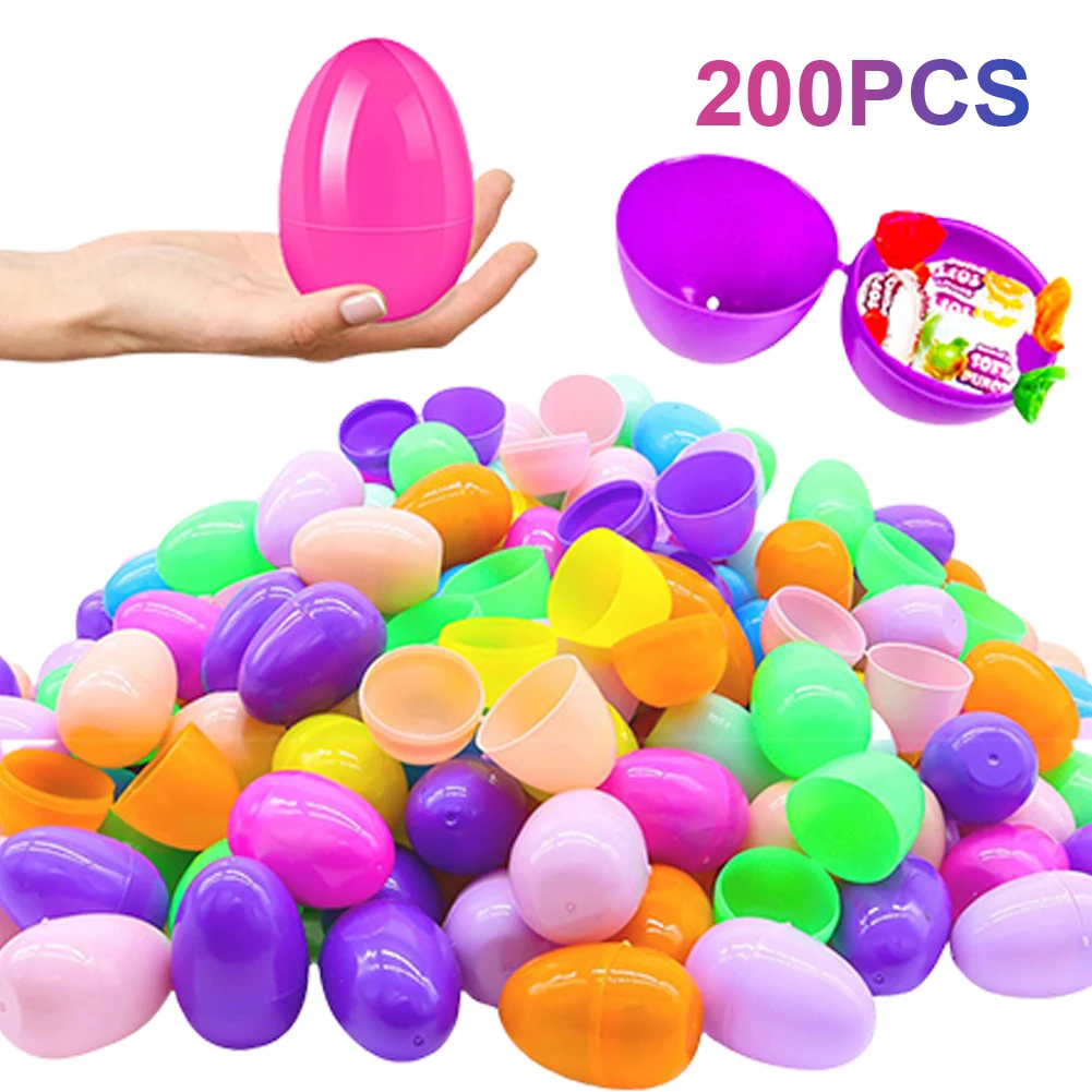 Plastic Fillable Easter Eggs for Kids Party Decorations
