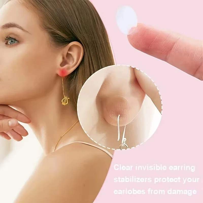Clear Invisible Ear Lobe Protective Stickers for Comfort and Strain Relief