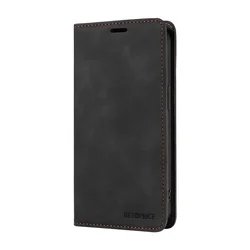 Leather Anti - Theft Wallet Flip Phone Case with Card Holder for Nova 12 (Black)