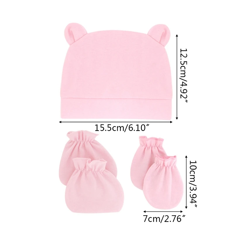 Baby Hat Cap Mittens Sock Newborn Hats for Boys Baby Hats Soft Beanie Gift for Boys Grils Infants Accessory