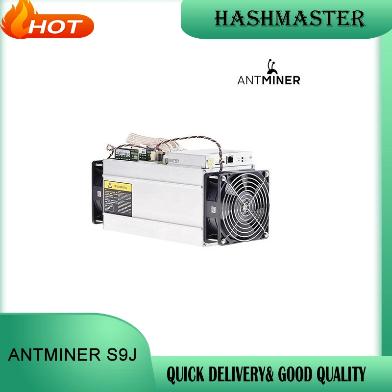 Refurbished Antminer S9J 14.5Th/S 16Nm Asic Bitcoin Btc Miner With Bitmain Apw7 Power Supply