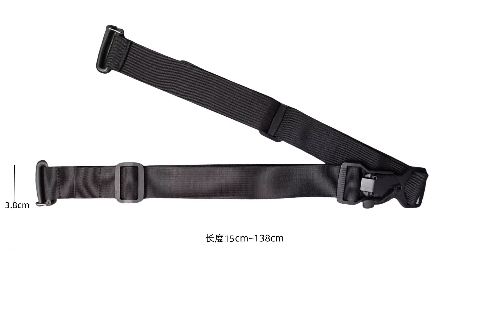 Tactical Quick-release Sliding Shoulder Strap Multifunctional Magnetic Buckle DIY Quick Adjustment Gravity-release Bag Strap