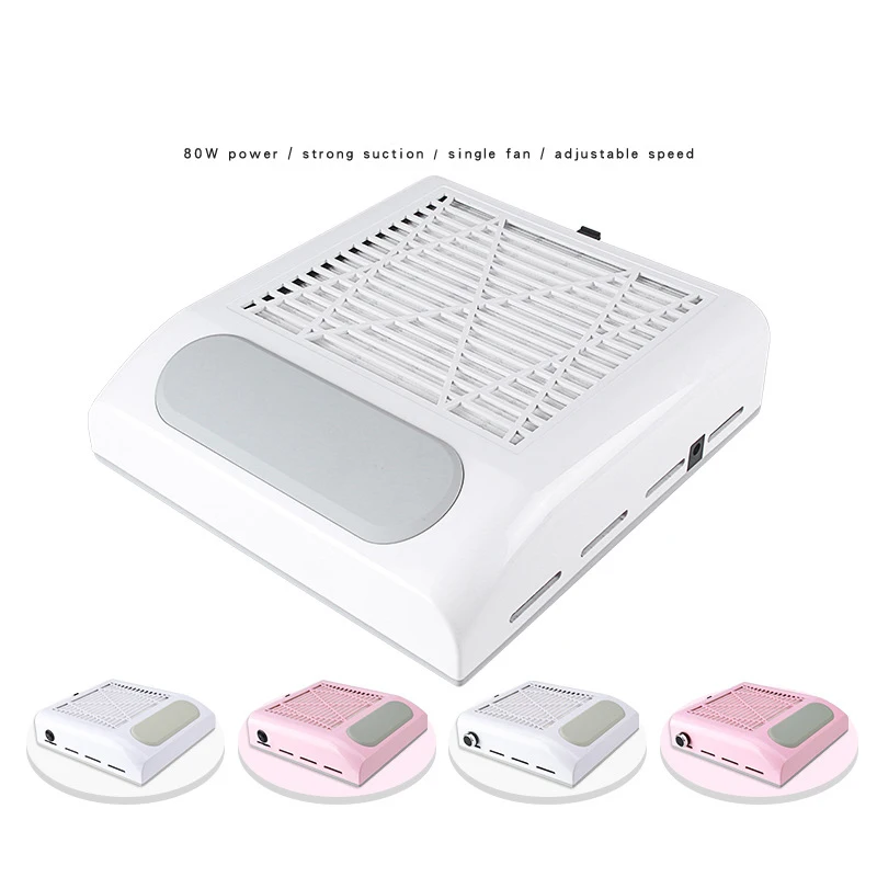 

Nail Vacuum Cleaner 80w High Power Dust Extractor For Nail Low Noise Nail Dust Collector Absorber for Gel Nails Polishing Filing