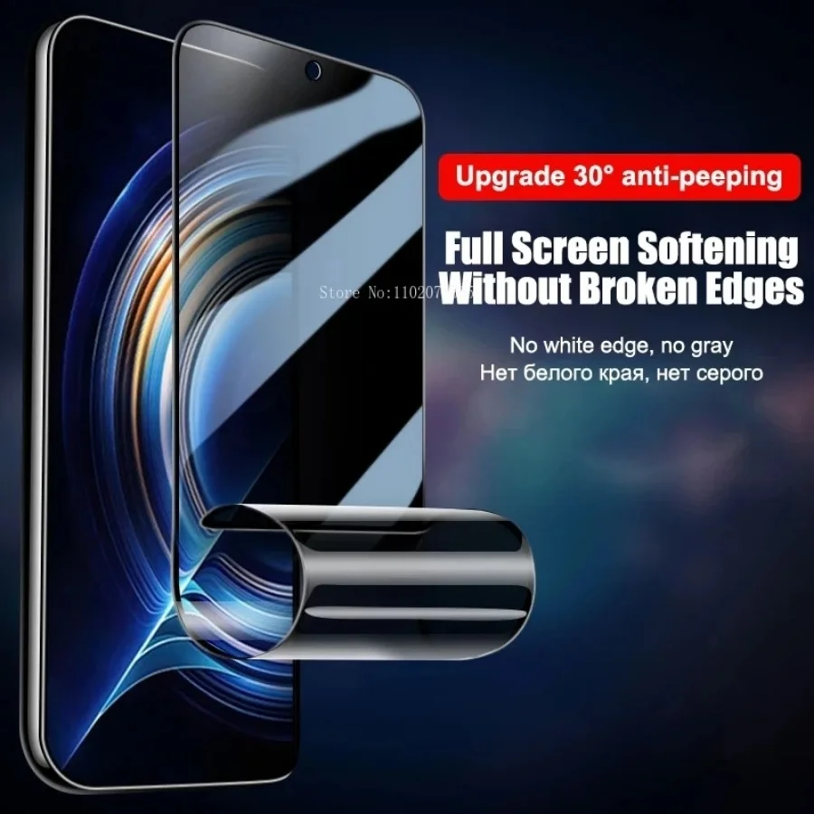 Privacy Anti-Spy Water-Resistant Hydrogel Screen Protector (3-Pack)