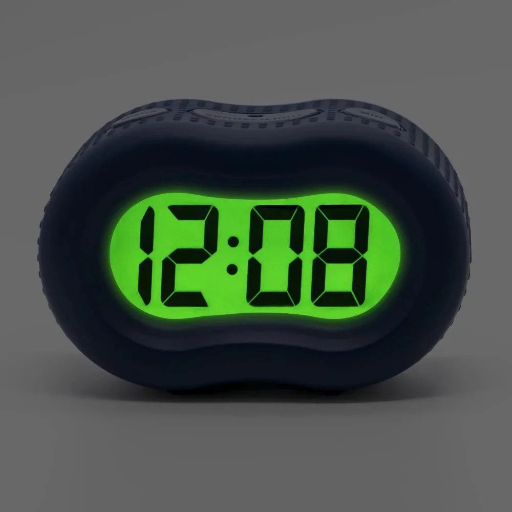 

LCD Digital Alarm Clock Large, Easy To Read Display and Durable Silicone Case Suitable for Children Teens and Adults