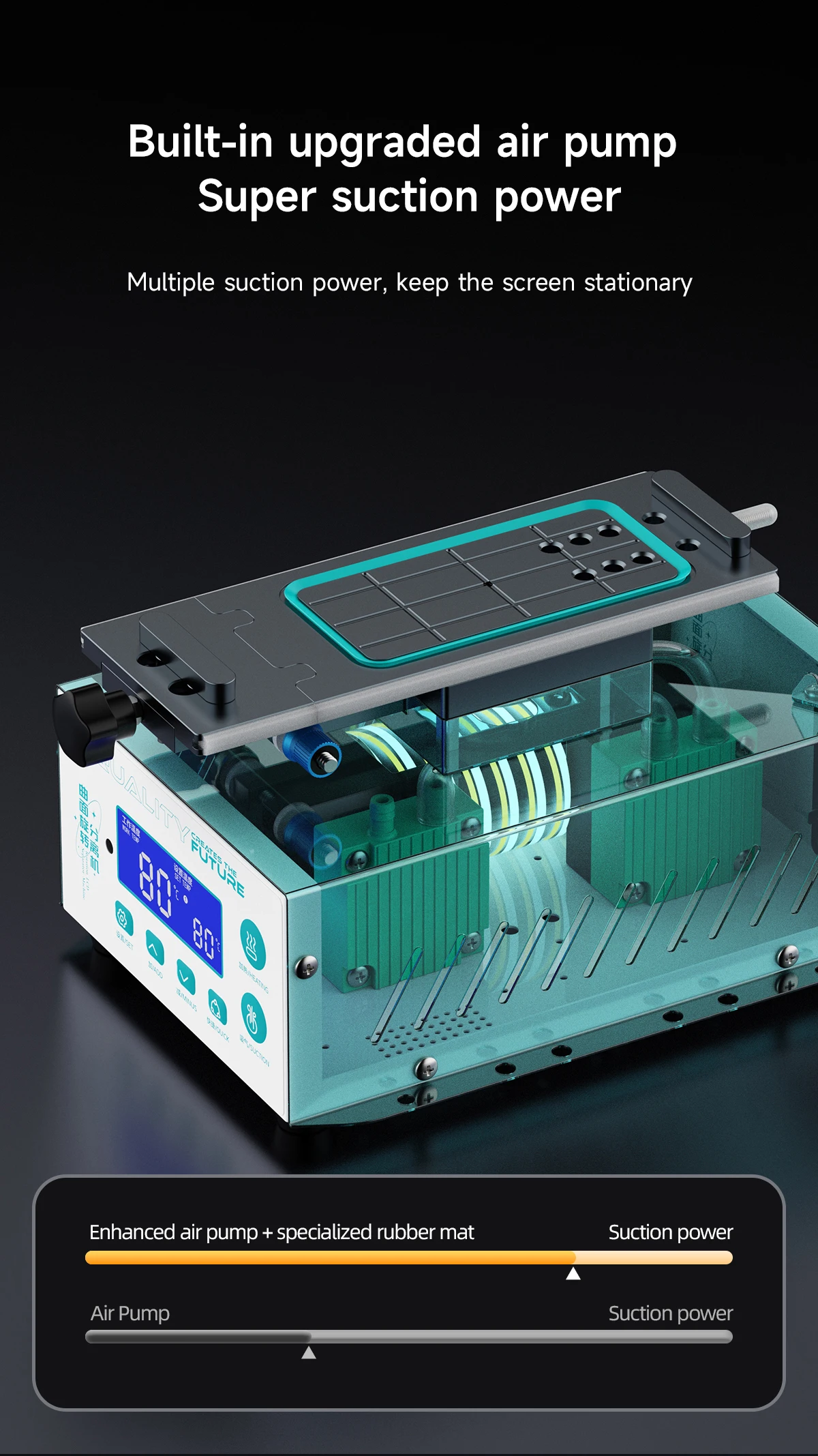 UYUE 988S-2 988S-3 AI Voice LCD Screen Separator Frame Separating Machine For Mobile Phone Didplay Disassembly Repair