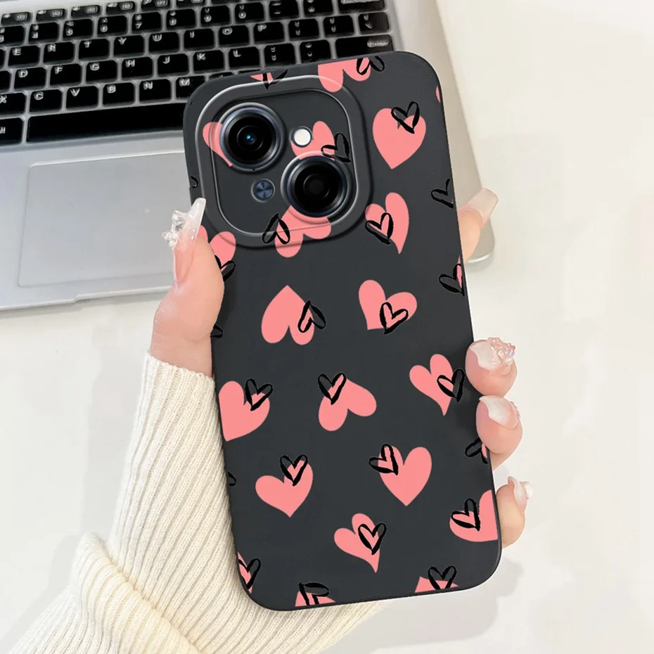 Cute Cartoon Soft Silicone Shockproof Phone Case with Bumpers