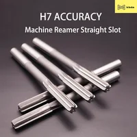 KBDA 1PCS 2-20mm HSS Machine Reamer H7 2mm 5mm 6mm 8mm 10mm 12mm 14mm 16mm 18mm 20mm High Speed Steel Straight Shank Reamer 1