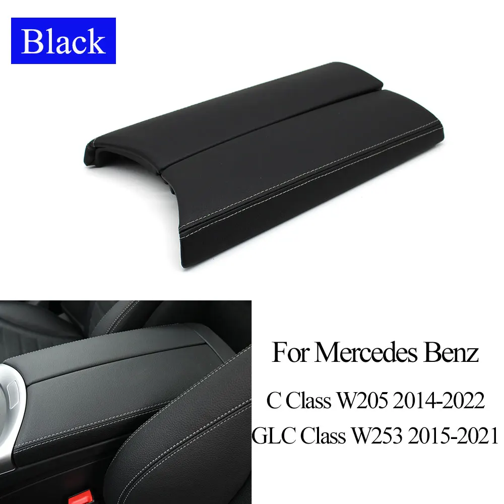 W205 W253 Center Console Leather Armrest Storage Box Cover Trim Replacement  For Mercedes Benz C GLC C200 C300 C350 2056808804