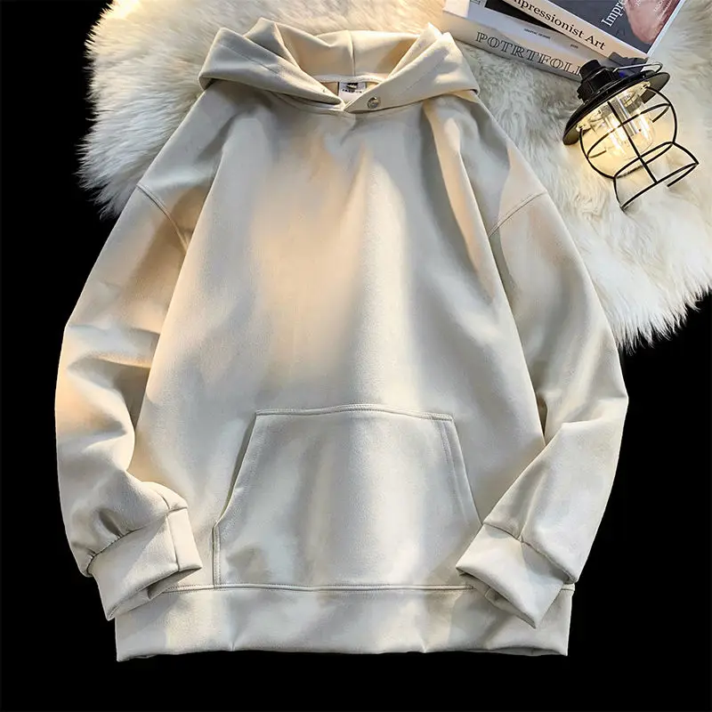 

Hooded Hoodie Men Autumn New American Retro Heavyweight Oversize Loose and Versatile Casual Fashion Brand Pullover Jacket Top