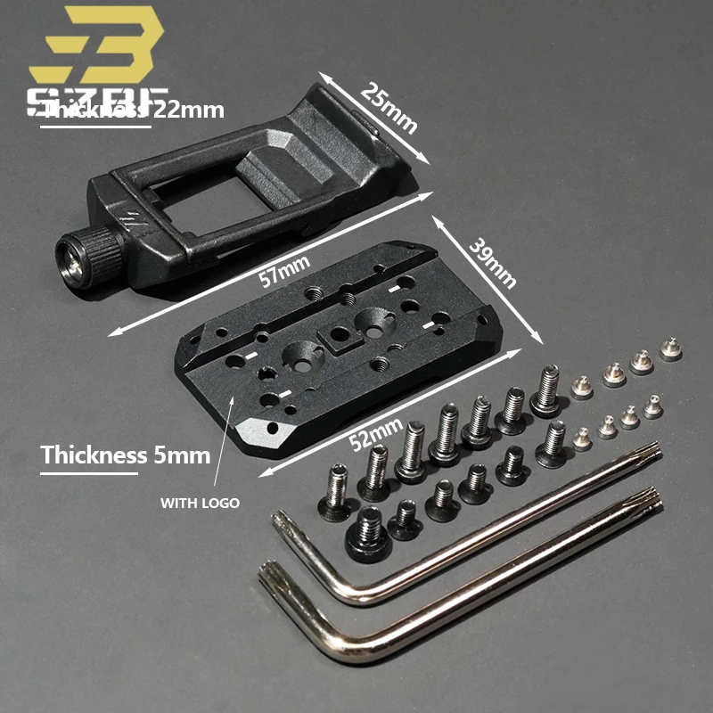 Tactical Sight Offest Metal 45&deg;Base RM Red Dot Holographic Bracket Scope Mount Hunting Weapon Accessory Fit Picatinny Rail