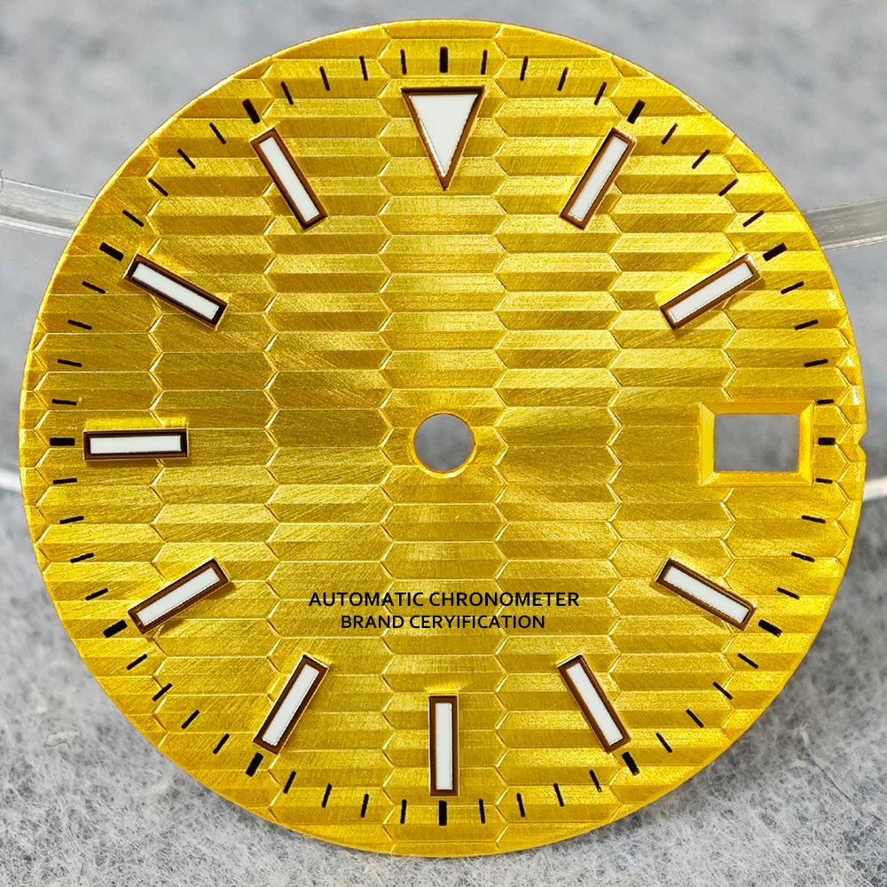 Green Luminous High-Quality Watch Face for Date Series, 28.5mm Dial