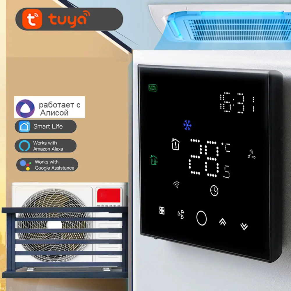 Smart Air Conditioner Control Thermostat for Home/Office Programmable Wifi Temperature  Controller for Mini Split TUYA - AliExpress