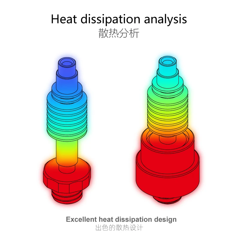 Mellow Crazy Zone v2 Quebra de Calor para Nf-crazy Nf-crazy Plus Nf-crazy Pro Hotend Impressão de Fibra de Carbono Peças de Impressora 3d - Imagem 5