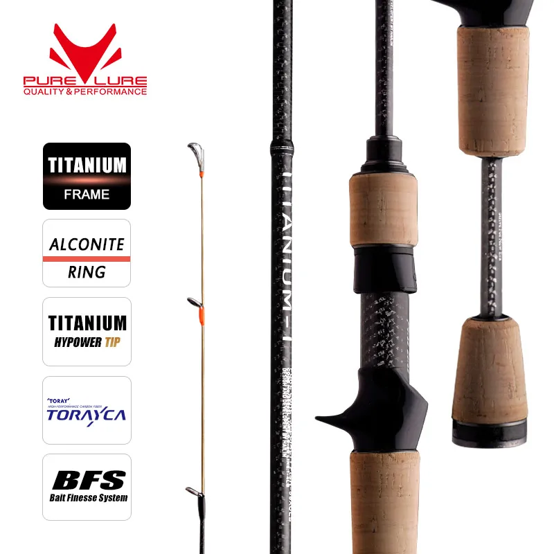 PURELURE TITANIUM-T XUL BFS Rod 0.5-6g Bait Weight 5FT 6FT