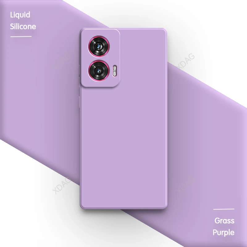 Sleek Pure Color Liquid Silicone Phone Case - Soft Original Back Cover