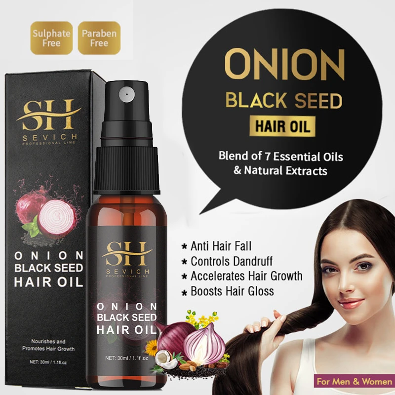 Onion Black Seed Hair Oil Prevent Hair Loss Biotin Fast Hair Growth Strong  Hair Growth Spray Hair Treatment for Dry Damaged Hair| | - AliExpress