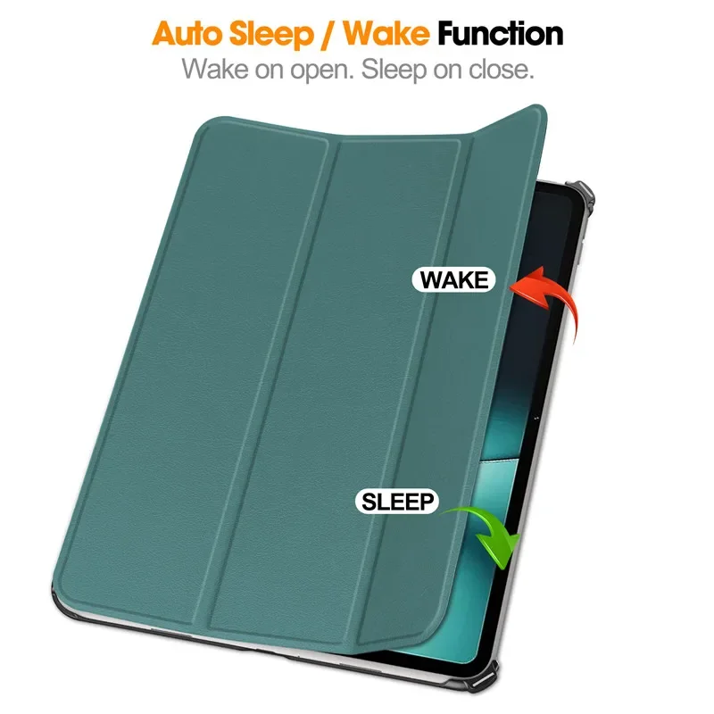 Enhanced Magnetic Tri-Fold Stand Cover with Smart Wake/Sleep Feature