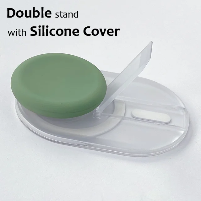 Colorful Magnetic Pop-Up Phone Grip & Kickstand with Silicone Cover