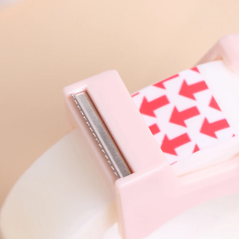 Compact Portable Tape Dispenser with Storage and Cutting Seat