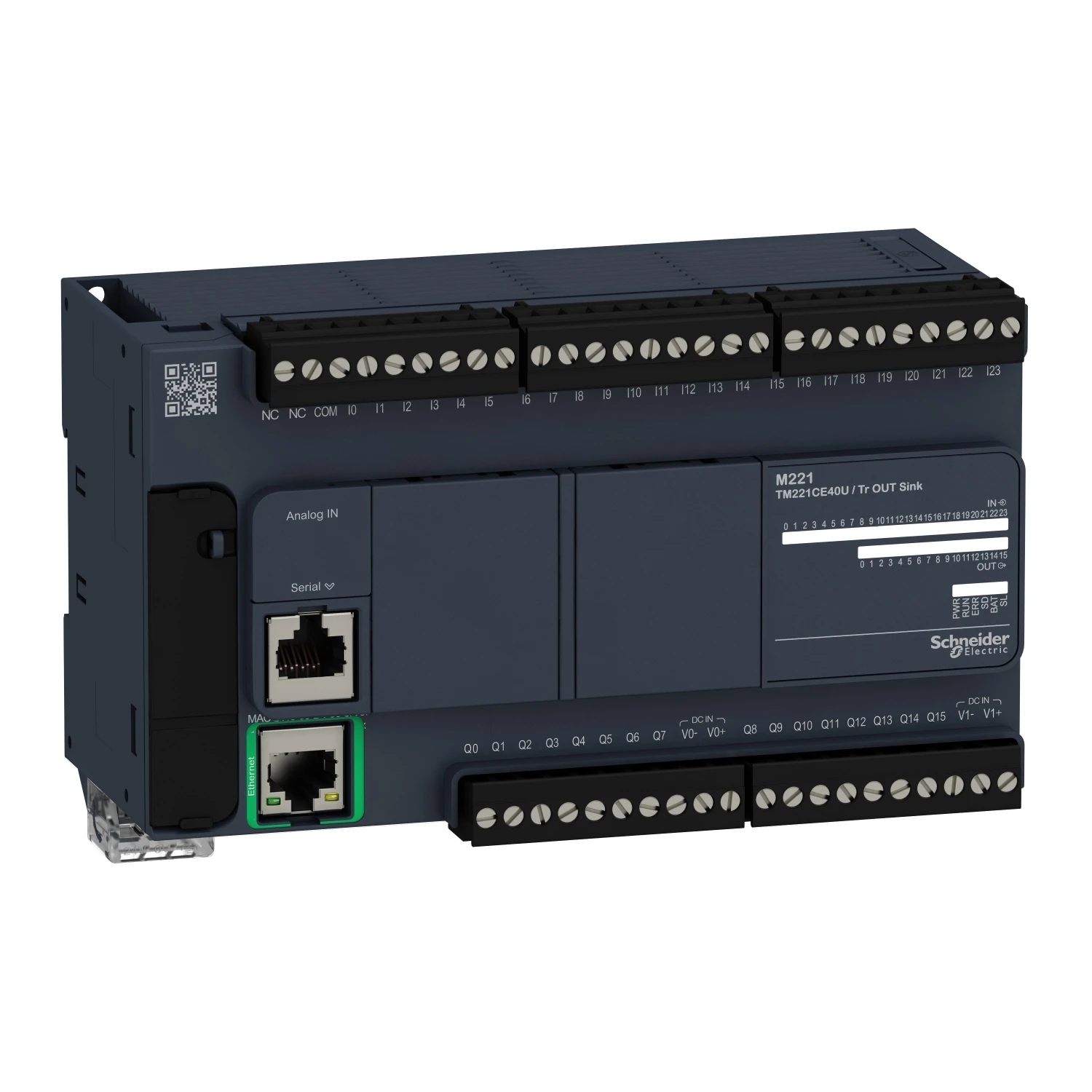 

Schneider Electric TM221CE40U Logic controller, Modicon M221, 40io Tr.npn Ethernet
