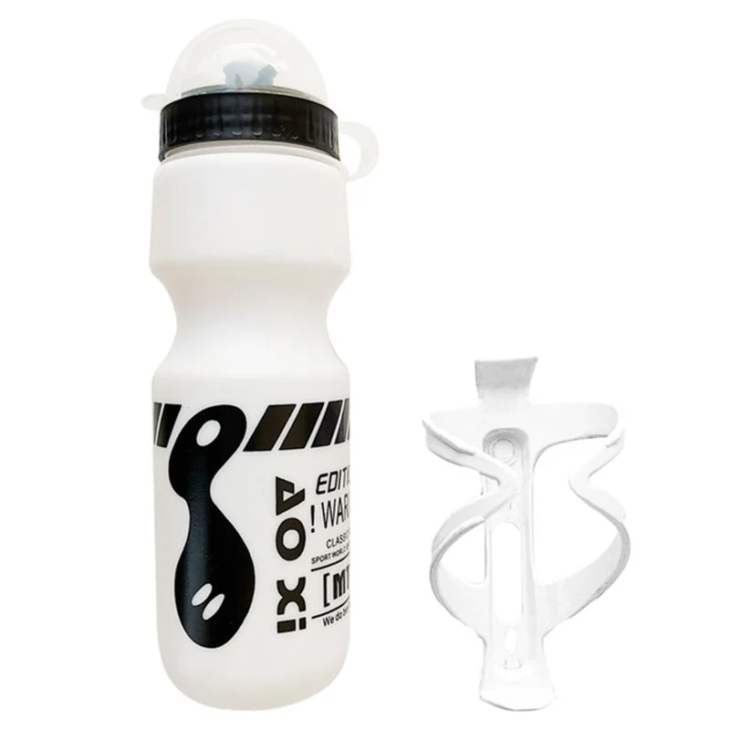 Bicycle Water Bottle Water Bottle Sports Bottle 750ML Mountain Bike Bicycle Cycling Water Drink Bottle + Holder Cage Rack