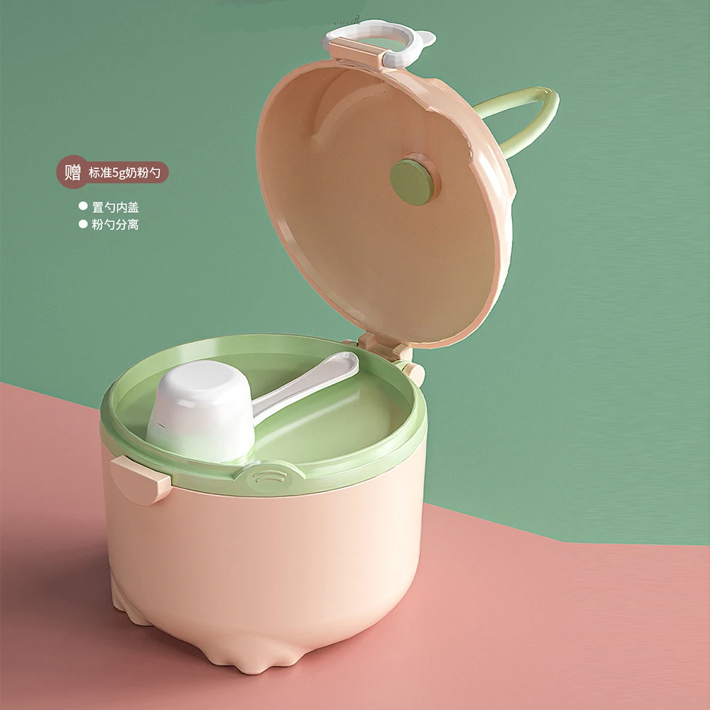 270ML Portable Milk Powder Box Multiple Openings Cereal Cartoon Infant Baby Food Storag Box Toddle Snack Container
