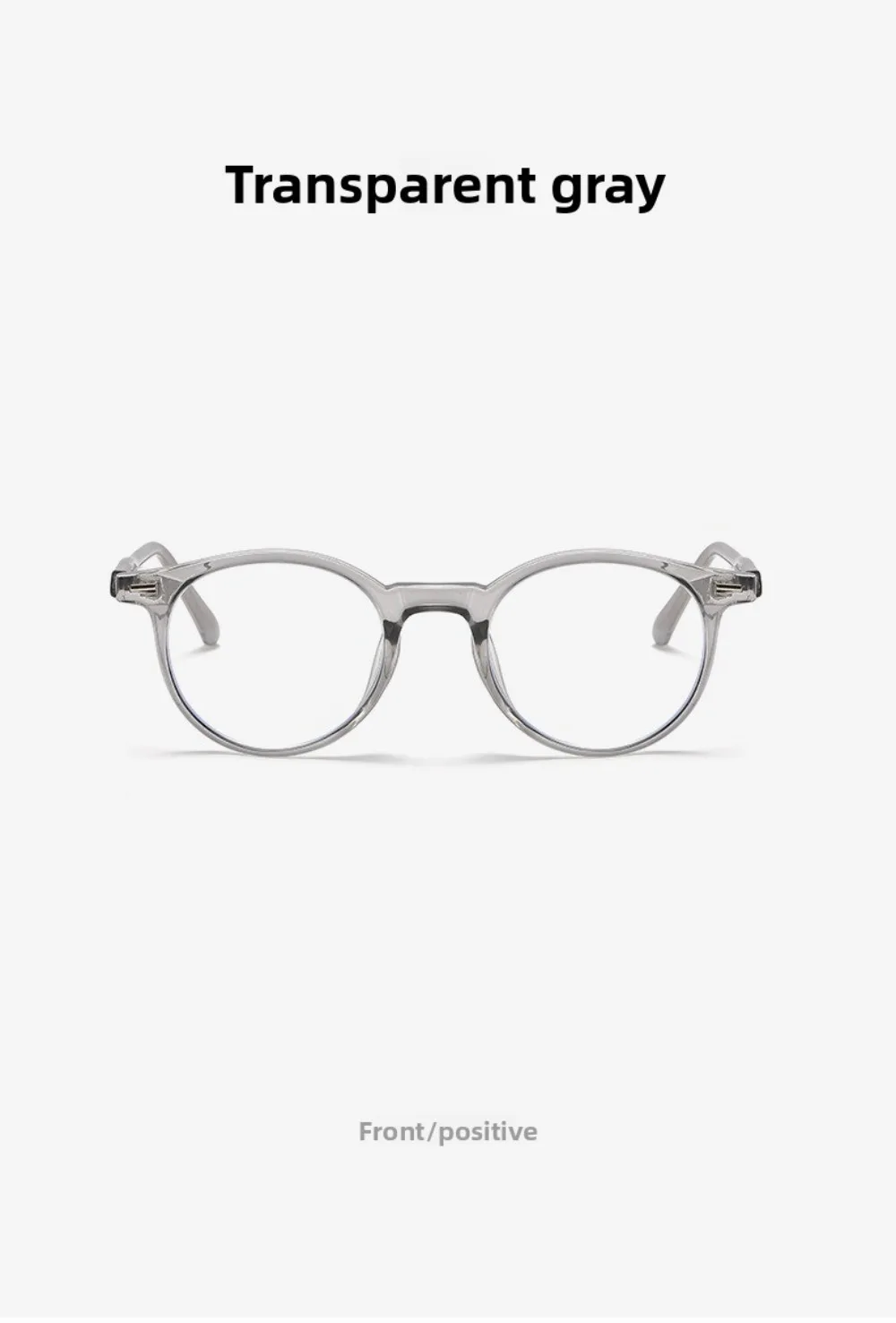 2025 Neue Retro-Klassische Damen Anti-Blaulicht-Brille Ultraleichte Runde Klare Gläser Langlebiger Augenschutz Brillengestell – Detail 16