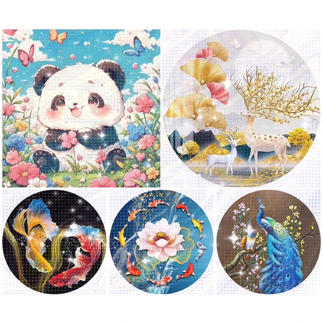 Kit de points de croix animaux imprimés de perles brodées complètes, 11CT, décoration artistique pour la maison 2
