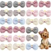 20pcs Small Dog Hair Bows Pet Dog Hair Accessories Bows Cat Bows with Rubber Bands for Small Dogs Yorkshire Hair Decorate 5