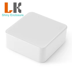 Compact Custom Design Smart Home WiFi Router Enclosure - Durable ABS Junction Box - 73x71x27mm (WHITE)
