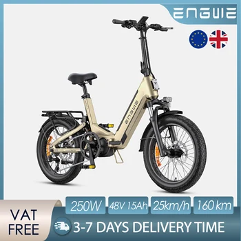 Bicicletta Elettrica ENGWE L20 3.0 Pro con Motore da 250W, Batteria al Litio 48V15AH, Freno a Disco Idraulico, Pneumatici da 20*3 Pollici