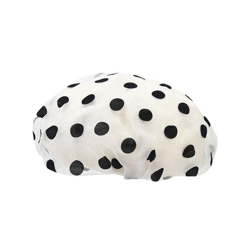 

Маленький аромат винтажная Милая элегантная кружевная сетчатая шляпа художника ко всему подходит в горошек берет для женщин