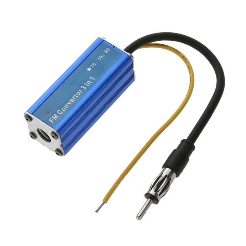 Convert 92-106MHz Into 76-90MHz Auto Antenna Radio FM Band Expander Car Frequency Changer Converter for Player