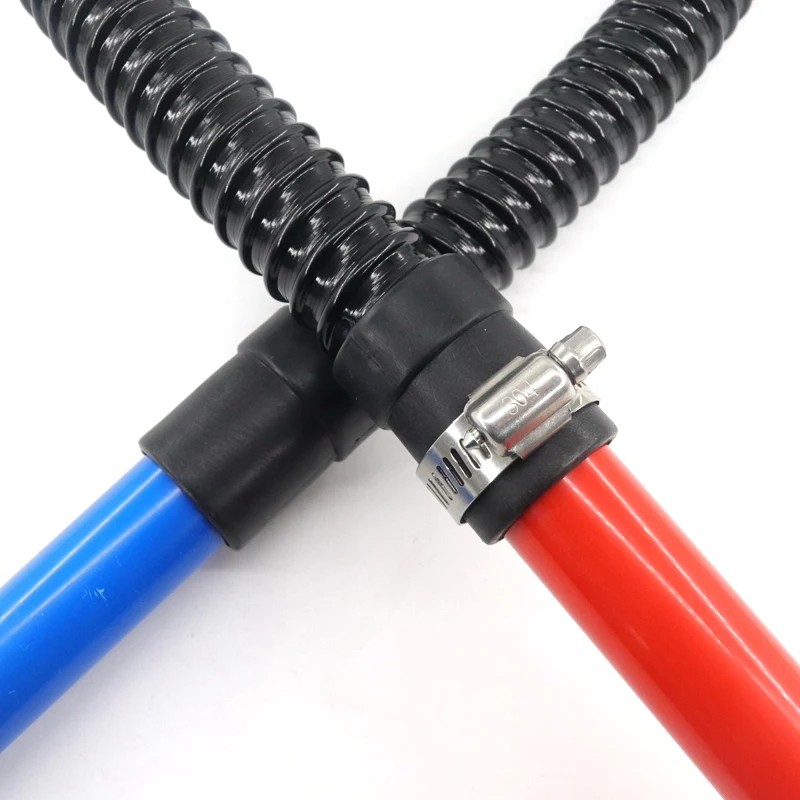 1PCS 20/25/32/40/50mm ID Plastic Aquarium Corrugated Hose Water Pump Water Supplies Pipe Fish Tank Inlet Outlet Joint for Plumbing Hose,Water Pipe,Plumbing Supply Hose,Pvc Plastic Hoses