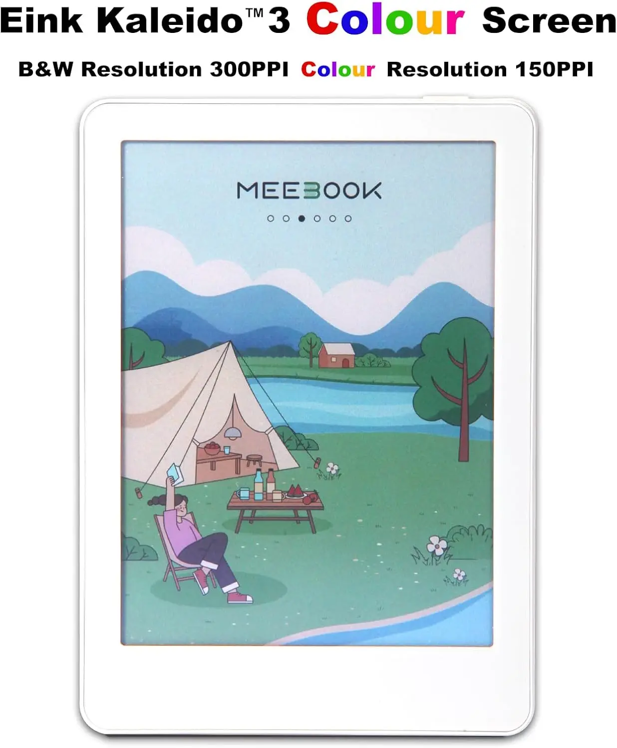 upgraded Meebook M6C color e-book reader 6-inch Android 11, 3GB RAM 32GB ROM, with TF card slot, supports Google