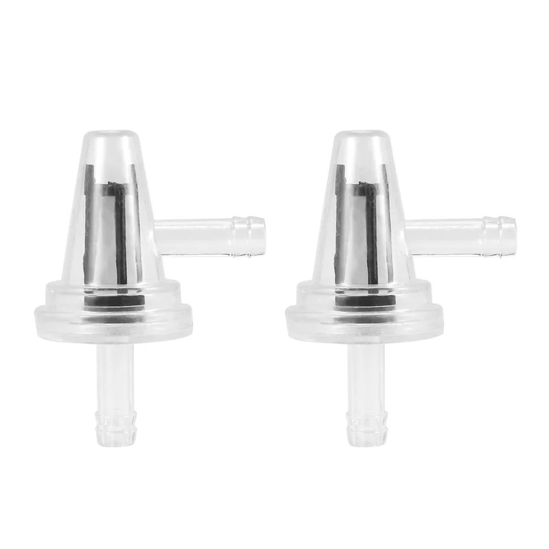

2x MOTORCYCLE SNOWMOBILE CLEAR INLINE GAS RIGHT ANGLE FUEL FILTER 1/4 6/7MM BIKE