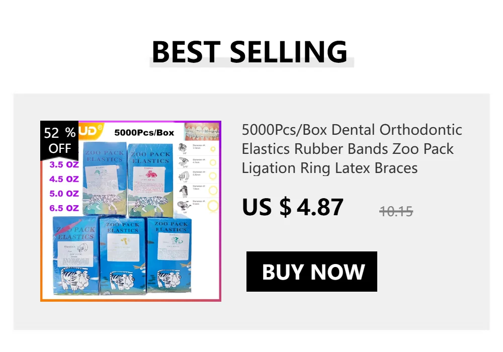 20Pcs Dental Kieferorthopädische Metallspange Bracket Mini Roth / MBT 022 018 Haken 3-4-5 Zahnarzt Bracket Dental Metall Bracket – Detail 6