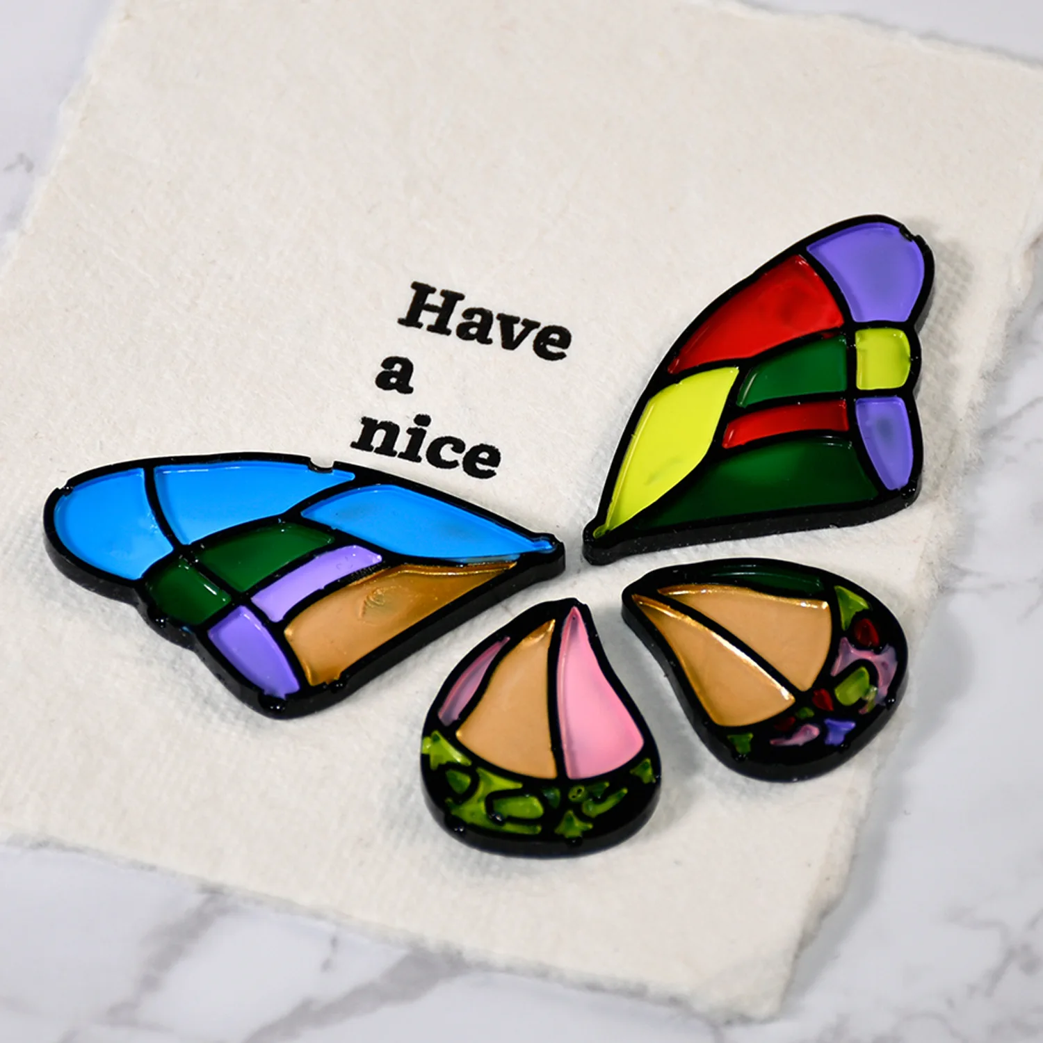 Butterfly Wings Silicone Mold for DIY Brooches, Patches, Earrings, and Pendants