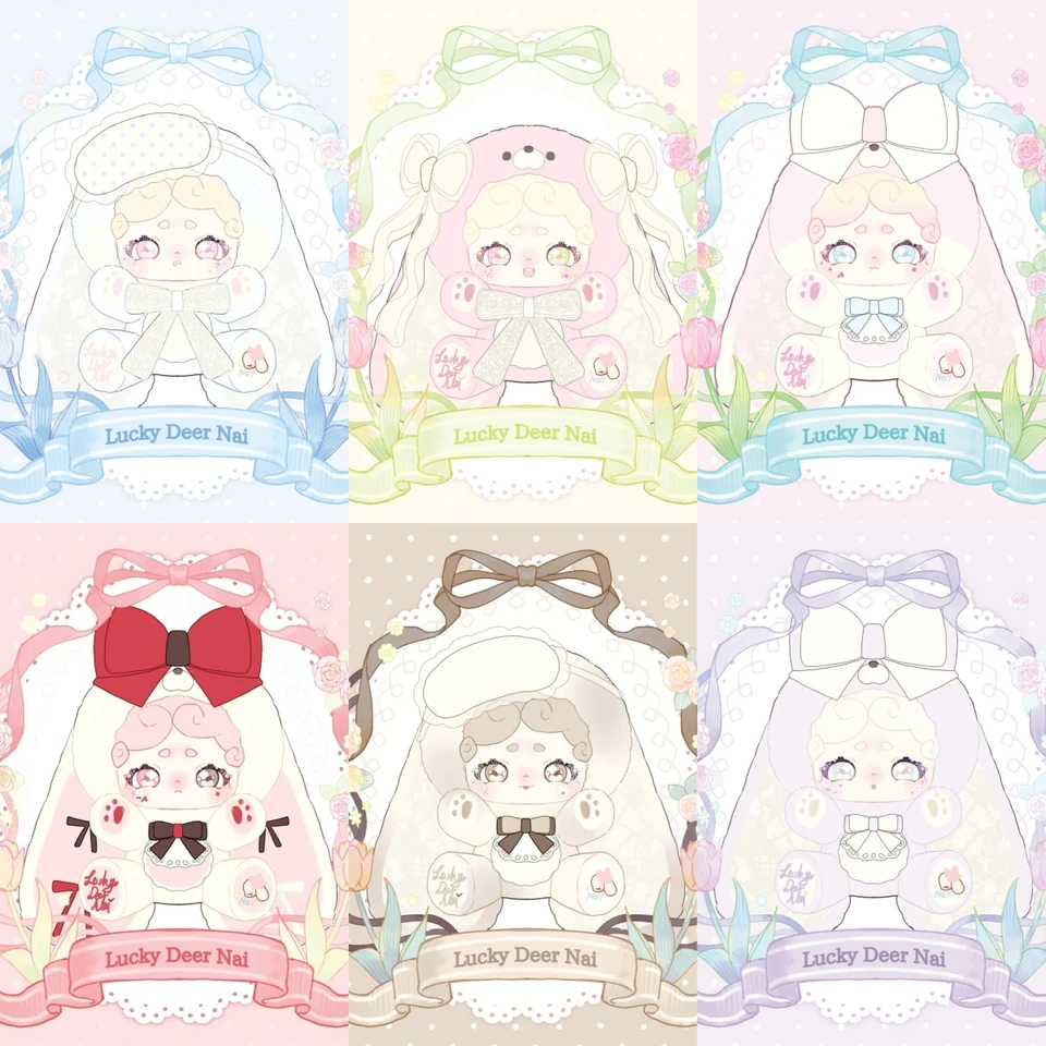 Authentic Lucky Deer Nai 600% V1 Sweet Tea Bunny Blind Box Room