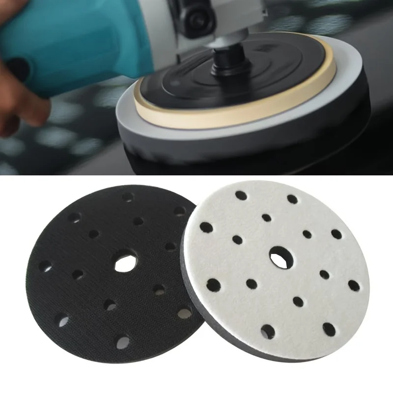 15 Holes Soft Sponge Interface 6 Inch Sanding Pads For Polisher
